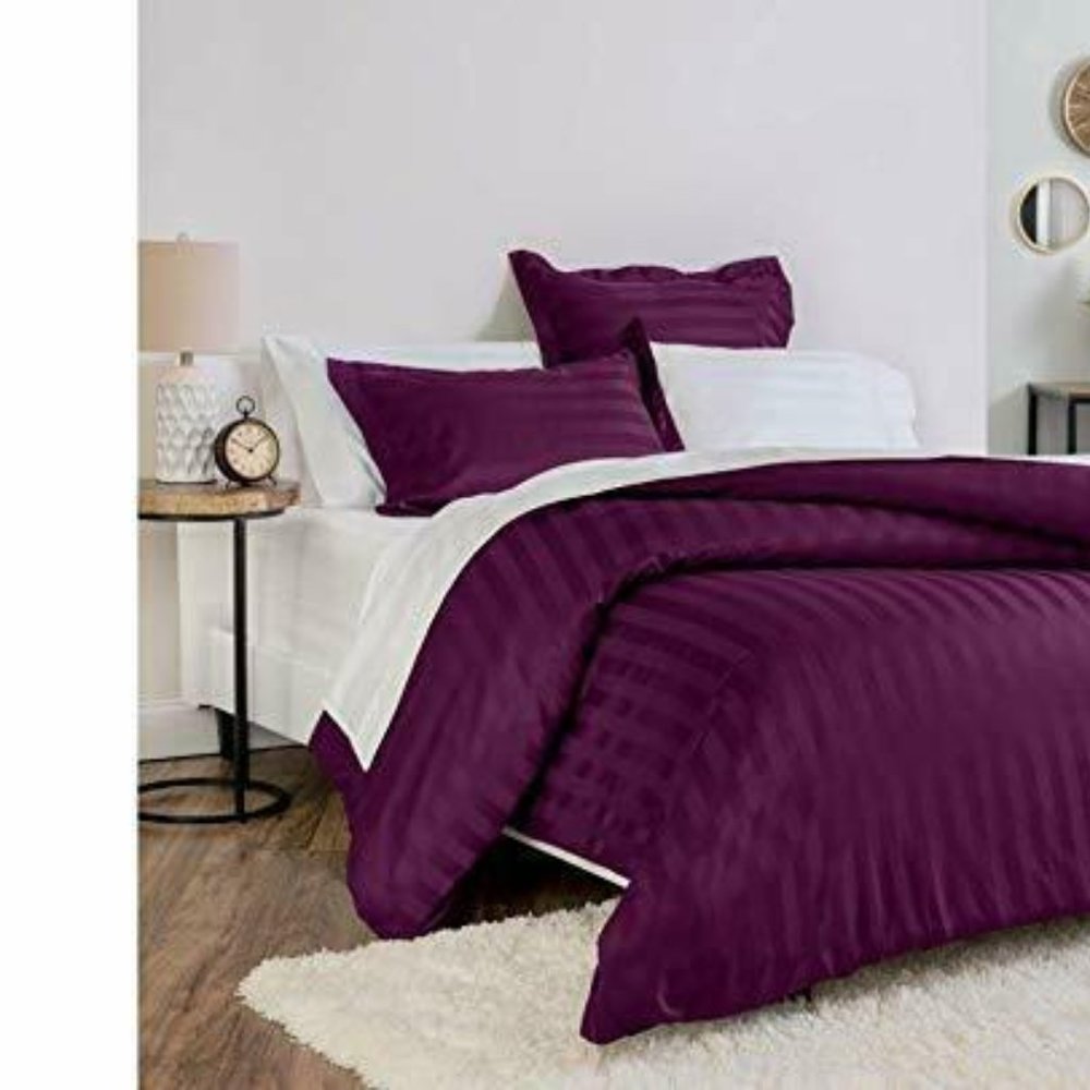 Kathy Ireland 525 3-Piece Duvet Cover Purple Queen